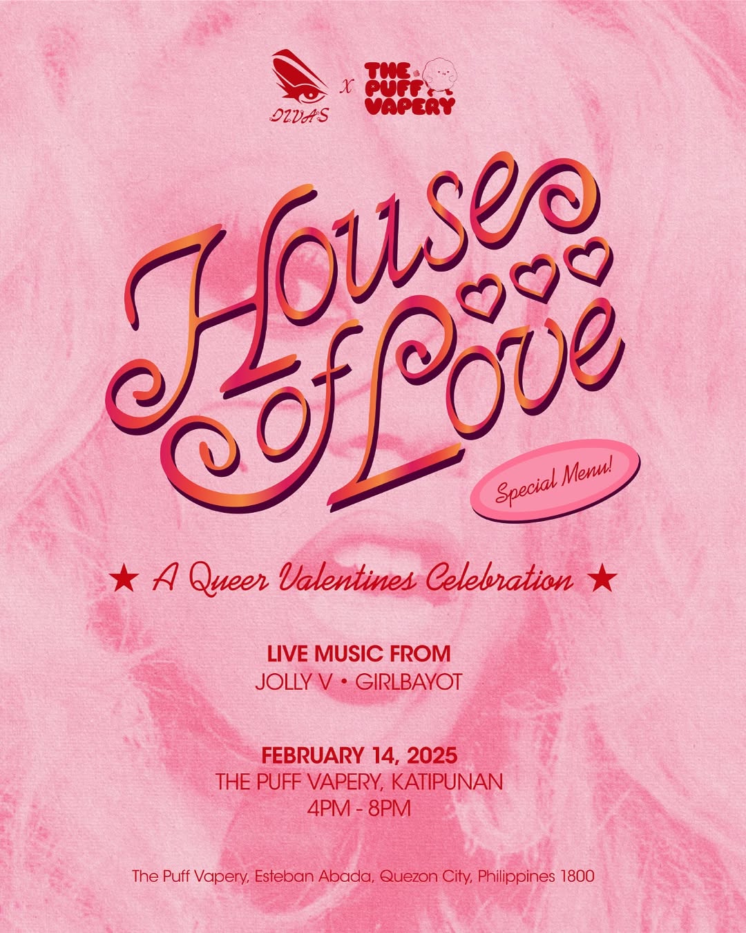 House of Love x PUFF event flyer