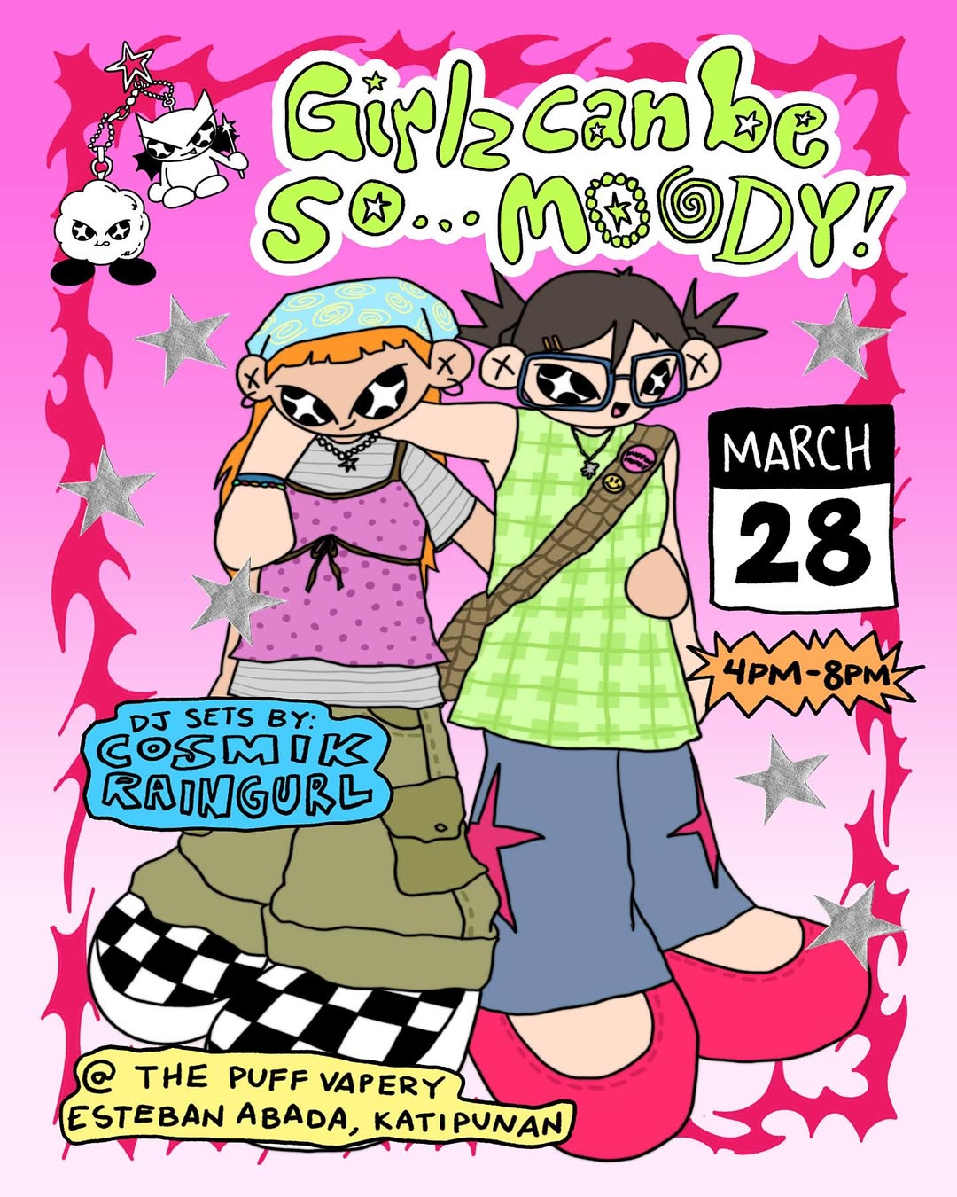 Girls Can Be So Moody event flyer