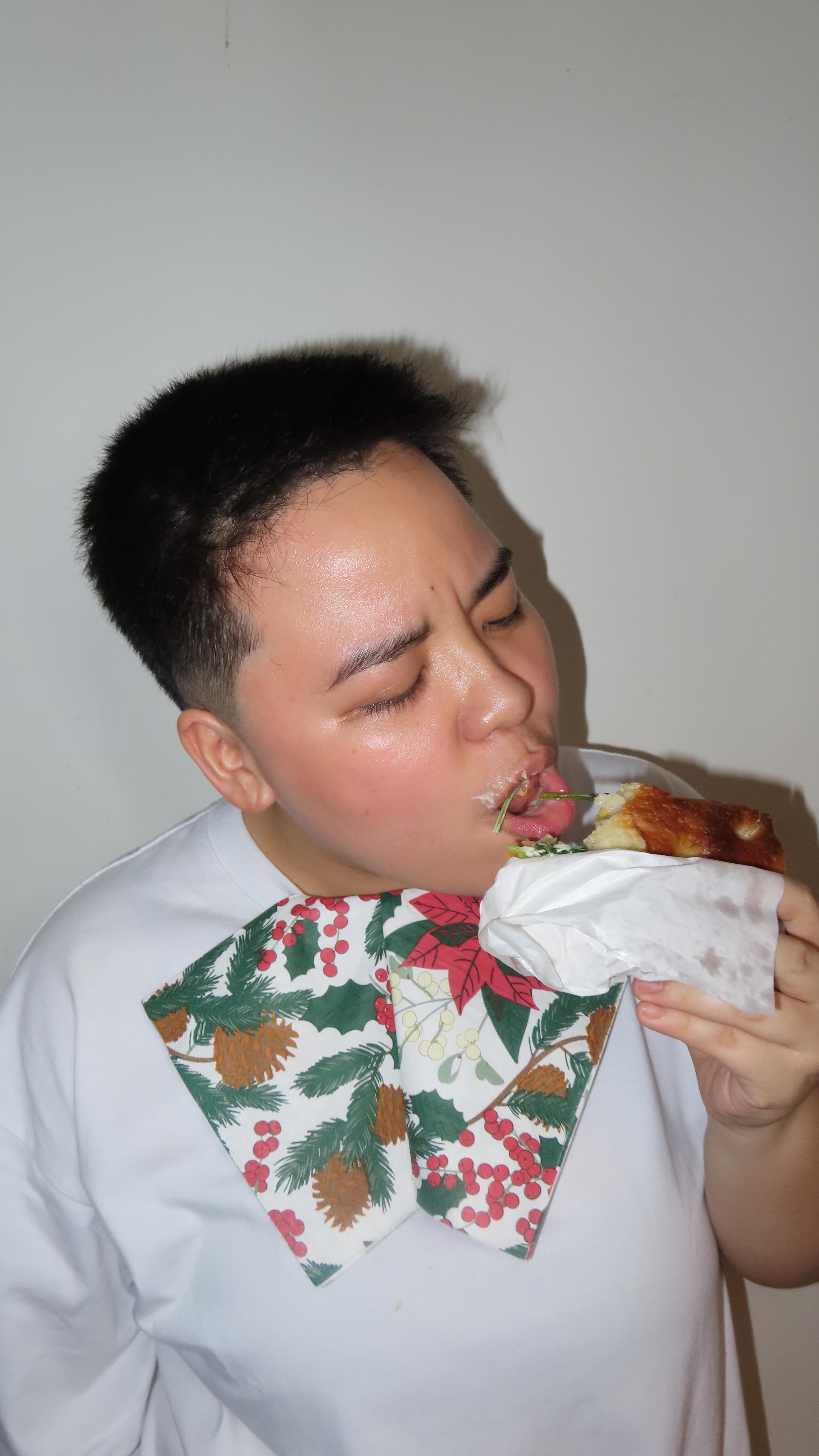 Customer taking a big bite at PUFF